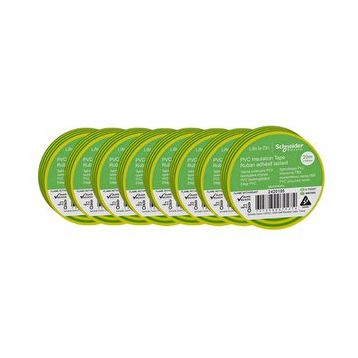Schneider 2420105 8 Adet 19 mm x 20 m Sarı Yeşil İzole Elektrik Bandı