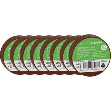 Schneider 2420107 8 Adet 19 mm x 20 m Kahverengi İzole Elektrik Bandı