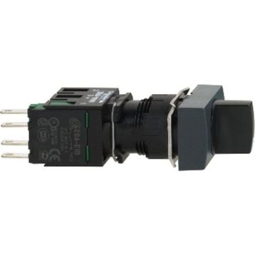 Schneider 3389110764574 0-1 Kalıcı Dikdörtgen Siyah Mandal Buton