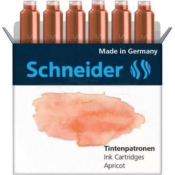 Schneider 4004675147448 Tintenpatronen 166116 6'lı Turuncu Dolma Kalem Kartuşu