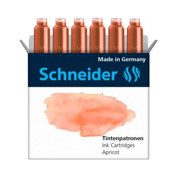 Schneider 4004675147448 Tintenpatronen 166116 6'lı Turuncu Dolma Kalem Kartuşu