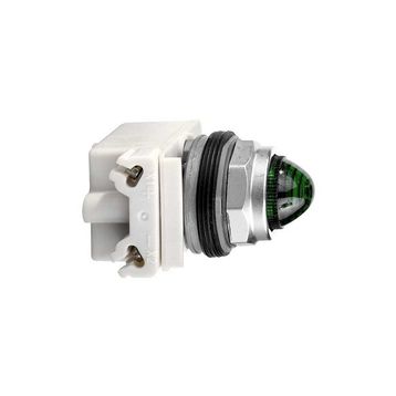 Schneider 9001KP7G9 30 mm 230 Watt AC Ba 9S IP66 Yeşil Sekizgen Pilot Işığı