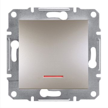 Schneider A Plus Işıklı Liht Bronz Anahtar
