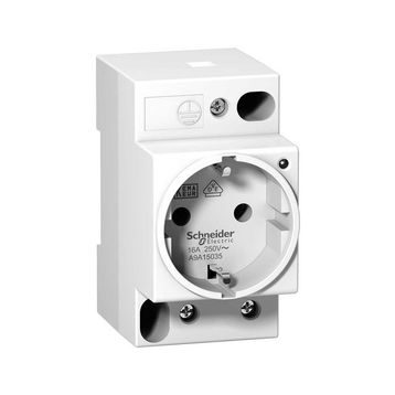 Schneider A9A15035 iPC 250V AC 2P+E 16A Alman Tipi DIN Soketi
