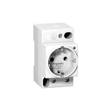 Schneider A9A15035 iPC 250V AC 2P+E 16A Alman Tipi DIN Soketi