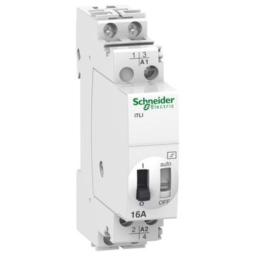 Schneider A9C30115 İTL 24 Watt AC 12 Watt DC 1P 16 Darbe Akım Röle