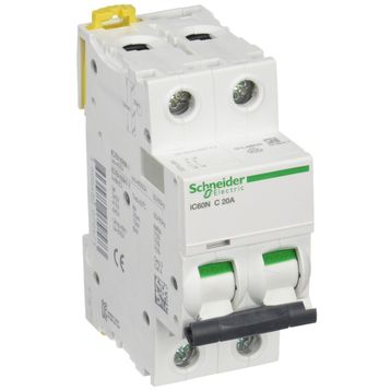 Schneider A9F74220 2K 6kA C 2x20A Otomatik Sigorta