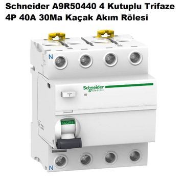 Schneider A9R50440 İıdk Ac Serisi 4x40A 30Ma Ac Kaçak Akım Rölesi