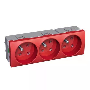 Schneider ALB45236 Üçlü Kanal Üstü Ups Priz Çekirdeği