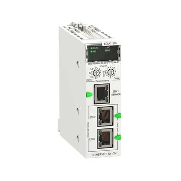Schneider BMECRA31210 Modicon X80 Ethernet Giriş/Çıkış Adaptörü