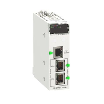 Schneider BMENOC0301 M580 Ethernet 3 Bağlantı Noktalı İletişim Modülü