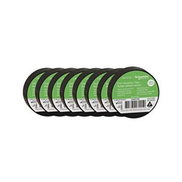 Schneider Electric 2420103-8 20 mt 19 mm 8 Adet Siyah PVC İzolasyon Bandı