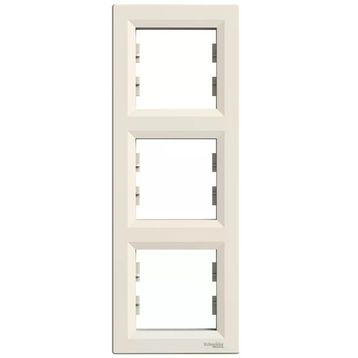 Schneider Electric EPH5810323 3606480527371 Asfora Krem Üçlü Dikey Çerçeve