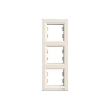 Schneider Electric EPH5810323 3606480527371 Asfora Krem Üçlü Dikey Çerçeve