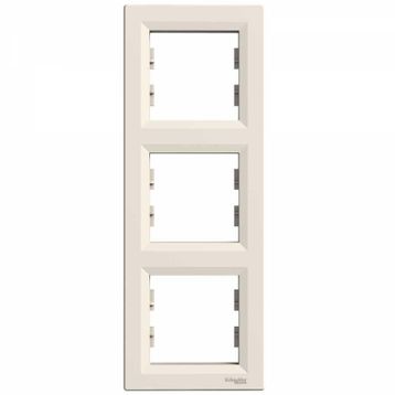 Schneider Electric EPH5810323 3606480527371 Asfora Krem Üçlü Dikey Çerçeve