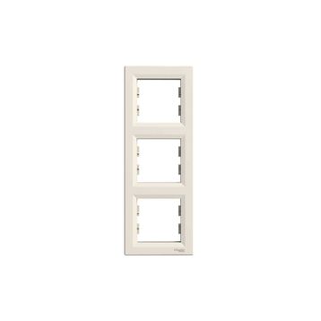 Schneider Electric EPH5810323 3606480527371 Asfora Krem Üçlü Dikey Çerçeve