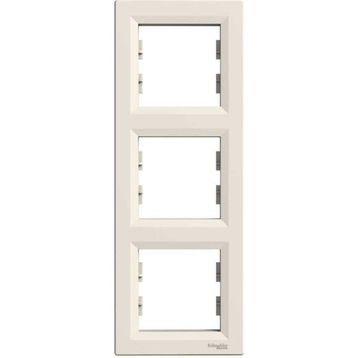 Schneider Electric EPH5810323 3606480527371 Asfora Krem Üçlü Dikey Çerçeve