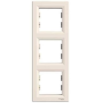 Schneider Electric EPH5810323 3606480527371 Asfora Krem Üçlü Dikey Çerçeve