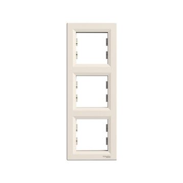Schneider Electric EPH5810323 3606480527371 Asfora Krem Üçlü Dikey Çerçeve