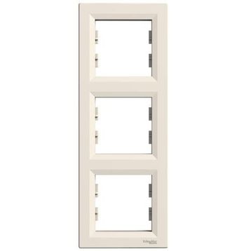 Schneider Electric EPH5810323 3606480527371 Asfora Krem Üçlü Dikey Çerçeve