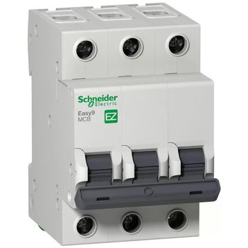 Schneider Electric EZ9F34306 MCB Easy9 3P 6A C Eğrisi 4500A Otomatik Sigorta