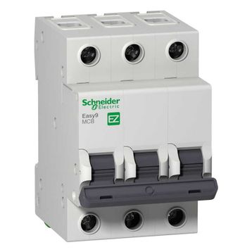 Schneider Electric EZ9F34306 MCB Easy9 3P 6A C Eğrisi 4500A Otomatik Sigorta