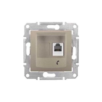 Schneider Electric Sedna Titanyum RJ11 Telefon Priz
