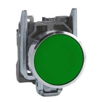 Schneider Electric XB4BA31 Yeşil Sıva Altı Ø22 Yaylı Dönüş 1Na İşaretsiz Buton
