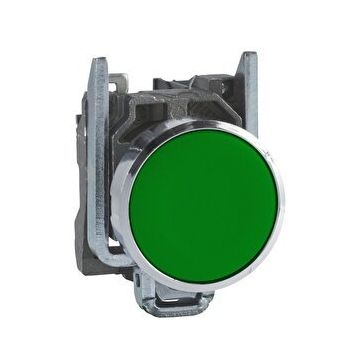 Schneider Electric XB4BA31 Yeşil Sıva Altı Ø22 Yaylı Dönüş 1Na İşaretsiz Buton