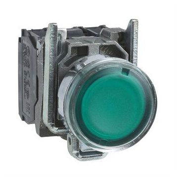 Schneider Electric XB4BW33M5 Schneider Yeşil Sıva Altı Işıklı Ø22 Yaylı Dönüş 1Na+1Nk 220...240V Buton