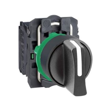 Schneider Electric XB5AD33 Siyah Mandal Ø22 3 Konumlu Sabit 2Na Buton