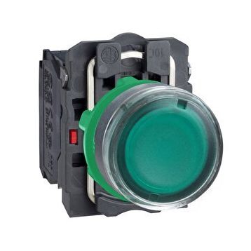 Schneider Electric XB5AW33M5 Yeşil Sıva Altı Işıklı Ø22 Yaylı Dönüş 1Na+1Nk 220...240V Buton