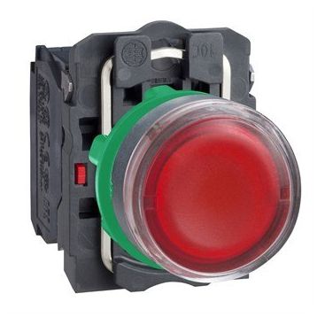 Schneider Electric XB5AW34M5 - Kırmızı Işıklı Ø22 Yaylı Dönüş 1Na+1Nk 220...240V Buton