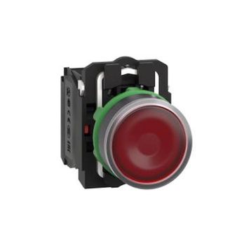 Schneider Electric XB5AW34M5 - Kırmızı Işıklı Ø22 Yaylı Dönüş 1Na+1Nk 220...240V Buton