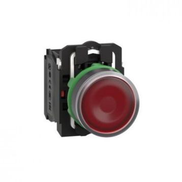 Schneider Electric XB5AW34M5 - Kırmızı Işıklı Ø22 Yaylı Dönüş 1Na+1Nk 220...240V Buton