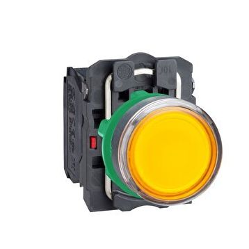 Schneider Electric XB5AW35B5 Turuncu Işıklı Ø22 Yaylı Dönüş 1Na+1Nk 24V Buton