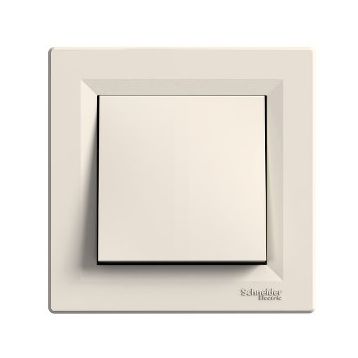 Schneider EPH0100123 Asfora Vidasız Krem Çerçeveli Anahtar