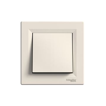 Schneider EPH0100123 Asfora Vidasız Krem Çerçeveli Anahtar