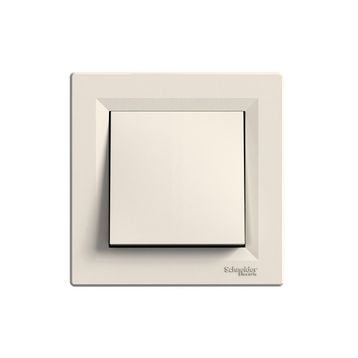 Schneider EPH0100123 Asfora Vidasız Krem Çerçeveli Anahtar