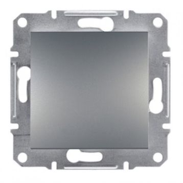 Schneider EPH0100162 Asfora Plus Çelik Tekli Anahtar Çerçevesiz