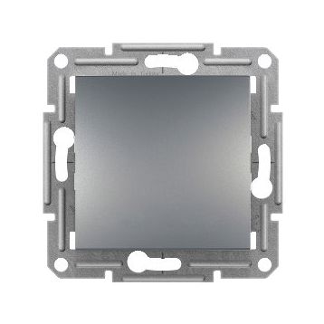 Schneider EPH0100162 Asfora Plus Çelik Tekli Anahtar Çerçevesiz
