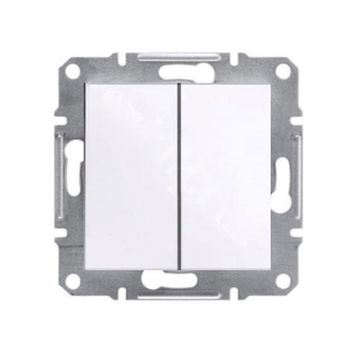 Schneider EPH0370121 Asfora Beyaz Çerçevesiz Komütatör