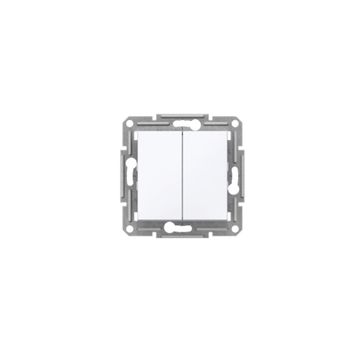 Schneider EPH0370121 Asfora Beyaz Çerçevesiz Komütatör