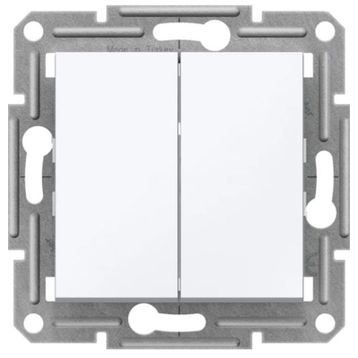 Schneider EPH0370121 Asfora Beyaz Çerçevesiz Komütatör