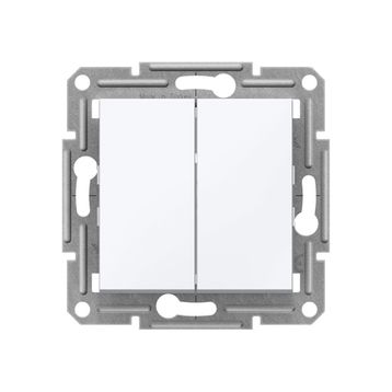 Schneider EPH0370121 Asfora Beyaz Çerçevesiz Komütatör