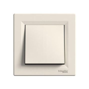 Schneider EPH0700123 Krem Asfora Çerçeveli Light Anahtar