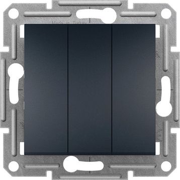 Schneider EPH2100171 Asfora 3 Circuits Switch Anthracite