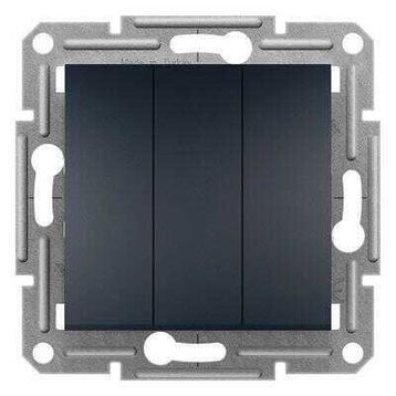 Schneider EPH2100171 Asfora 3 Circuits Switch Anthracite