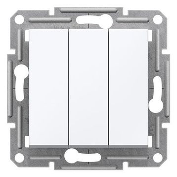 Schneider EPH2170121 Asfora Beyaz Üçlü Anahtar