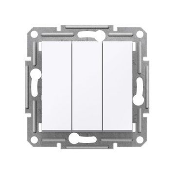 Schneider EPH2170121 Asfora Beyaz Üçlü Anahtar